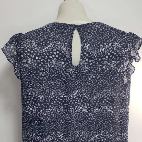 ONLY Short Sleeve Blue Blouse - Picture 3 of 5